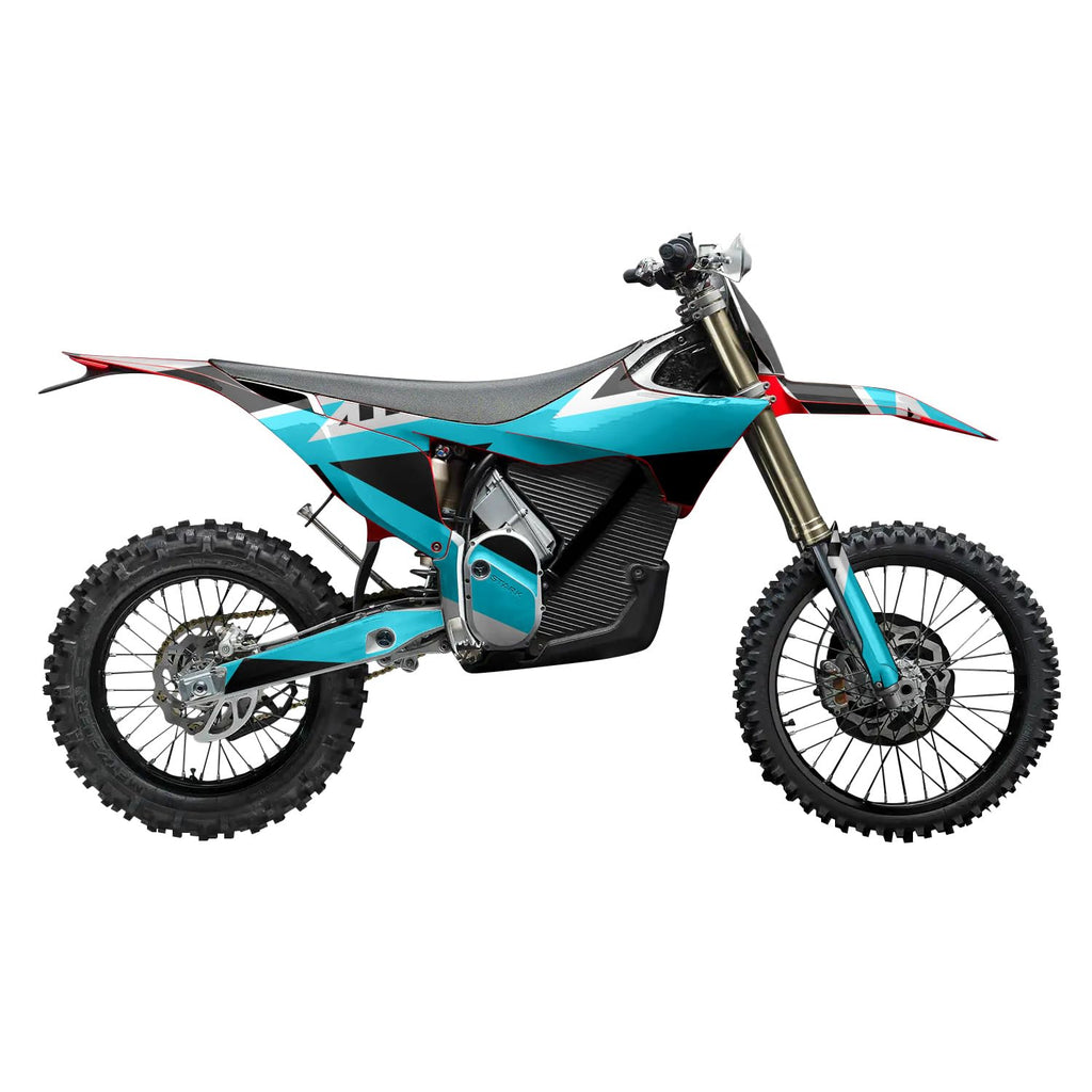 Glossy Glitter Surron Ultra Bee Graphics Kit Wrap - Blue Hex Parts - Sur-Ron Skin - Premium 3M Vinyl Protective Wrap Decal Cover - Easy to Apply | Crafted in The USA by MightySkins