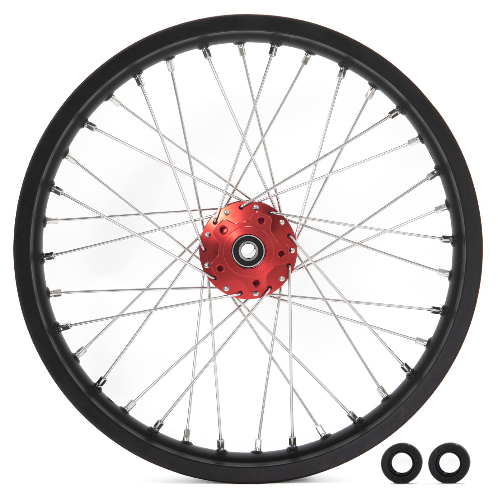 TOFR 17" Front Rear Spoke Wheels Rims Hubs Set for Surron Light Bee LBX Aluminum