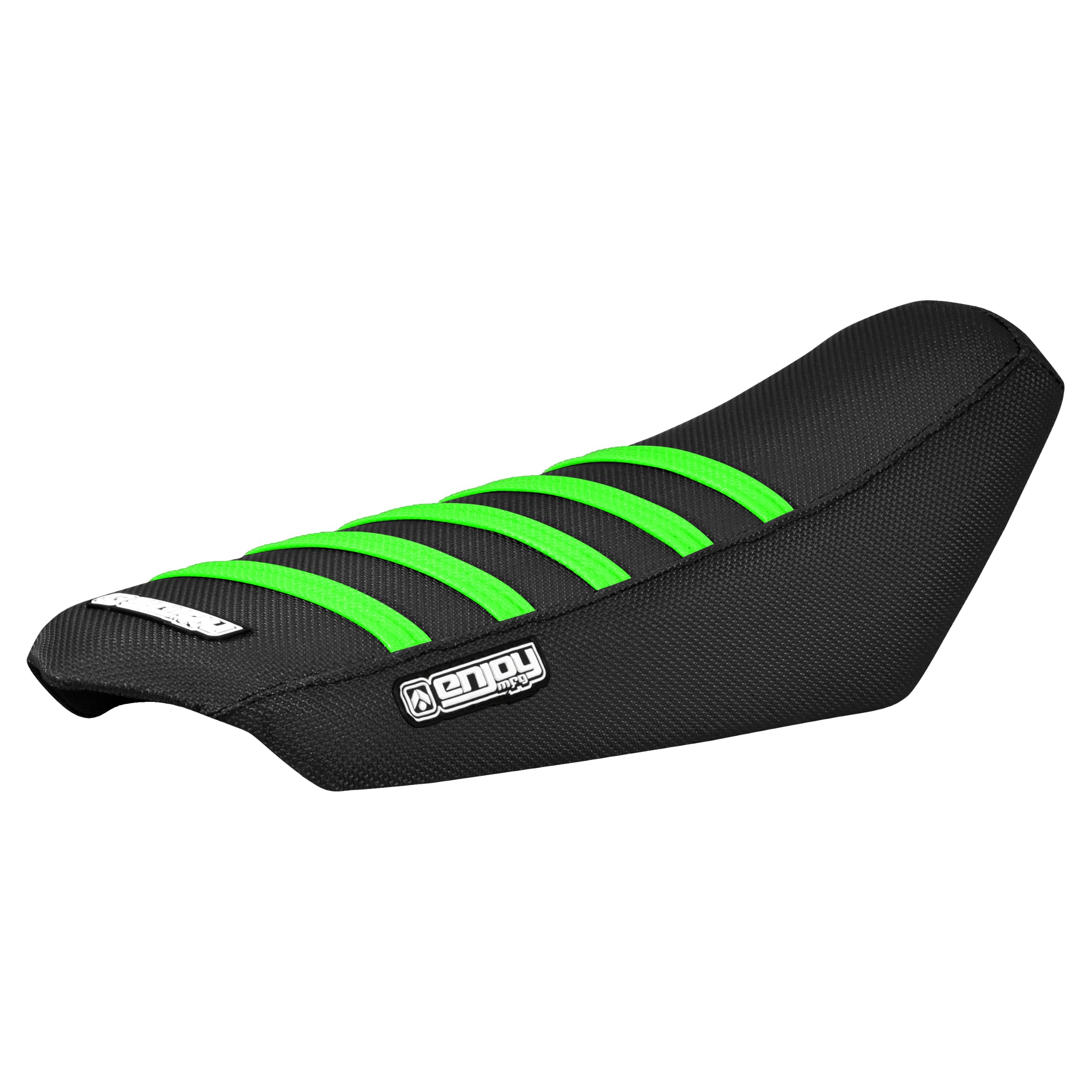Enjoy Mfg Seat Cover - Compatible with Talaria Sting Electric Motorcycle #362 (Black w/Grey Ribs)