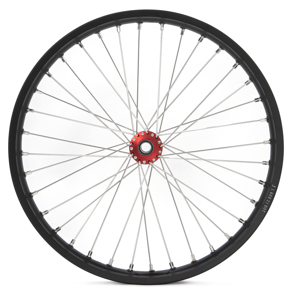 TOFR 17" Front Rear Spoke Wheels Rims Hubs Set for Surron Light Bee LBX Aluminum
