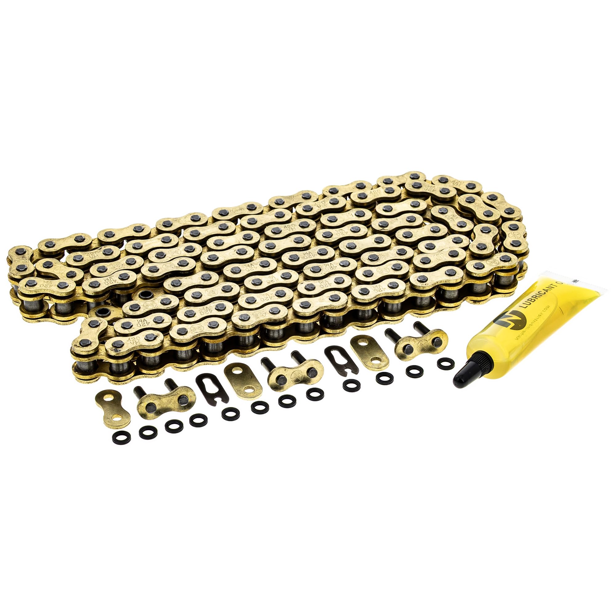NICHE Gold 420 X-Ring Chain 108 Links with Connecting Master Link