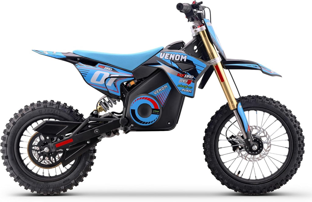 Venom 1600W Electric Dirt Bike | 48V Lithium Battery | Fully Automatic | Off-Road Ride for Teens & Adults | Venom Motorsports Canada