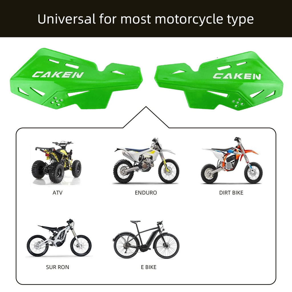 Universal 7/8" 22mm and 1 1/8" 28mm Handle Bar Hand Guards CNC Bracket for Dirt Bike Motocross ATV Scooter for CRF KLX KX LTR TRX SX SXF EXC XCW Grizzly Hawk 250 Bicycles-Red