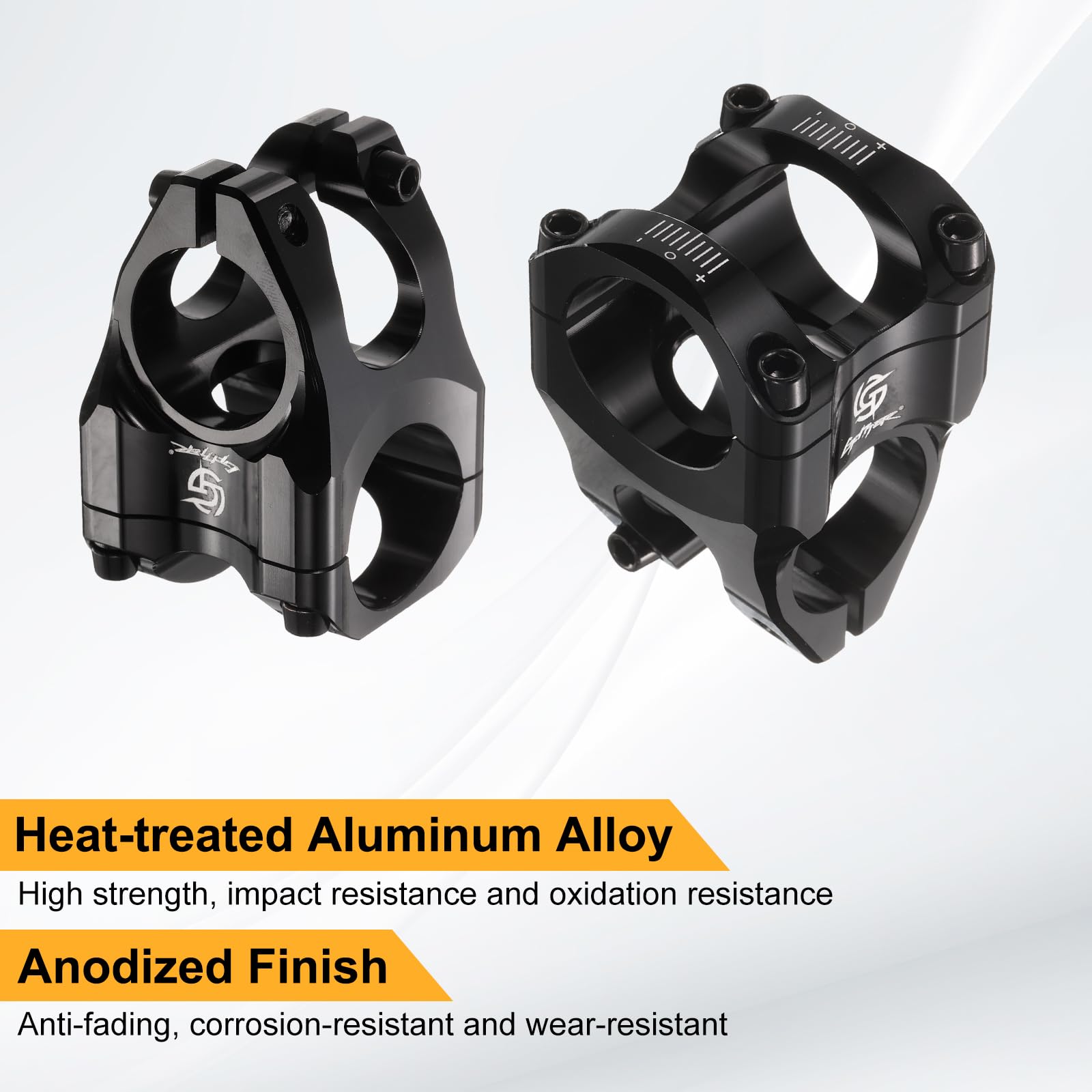 HARFINGTON Bike Stem Aluminum Alloy Bicycle Handlebar Stem with Hex Wrench for Mountain Road Bike Cycling