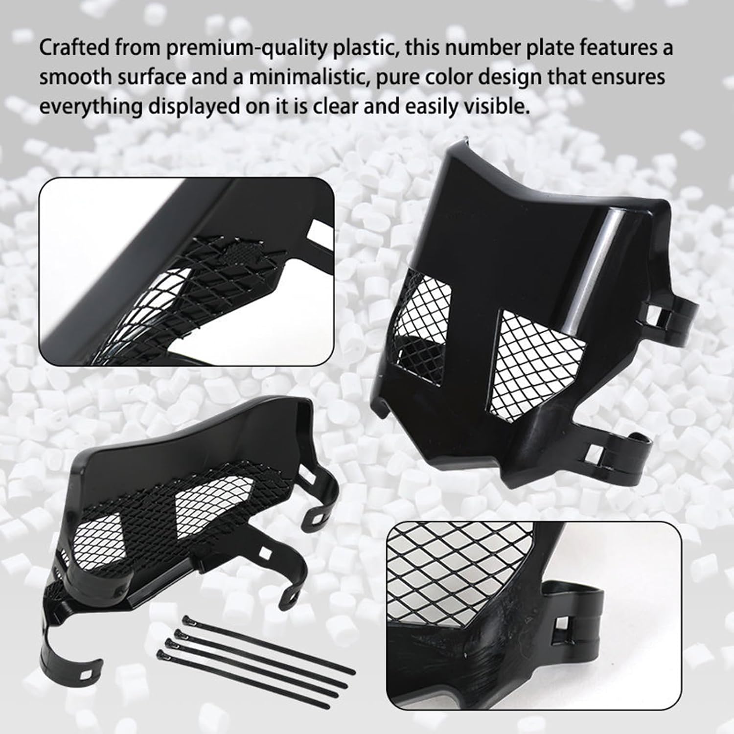 Talaria Sting Front Plate Fairing, Motorcycle Black Replacement Panel with Vented, Guard Piece for Bike Face Repair Garage Needs Talaria Sting Number Plate Bike Nose Panel Front Guard Cover