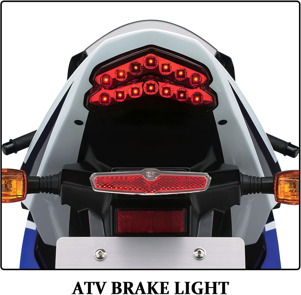 NUOBESTY Waterproof LED Rear Tail Brake Light for Talaria Mx5 Atv Offroad Motorcycle Rear Tail Light