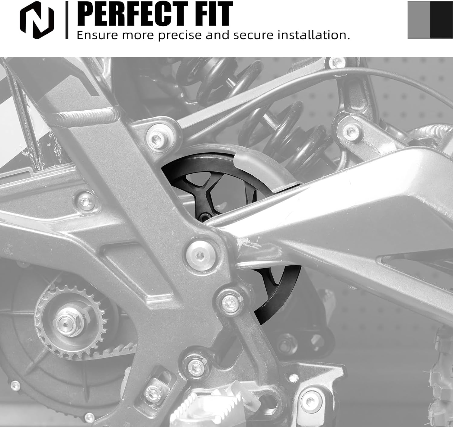 NICECNC Black Secondary Pulley Compatible with Surron Light bee X/S/ L1E Steel Replacement Compatible with Segway X160 X260 See Fitment