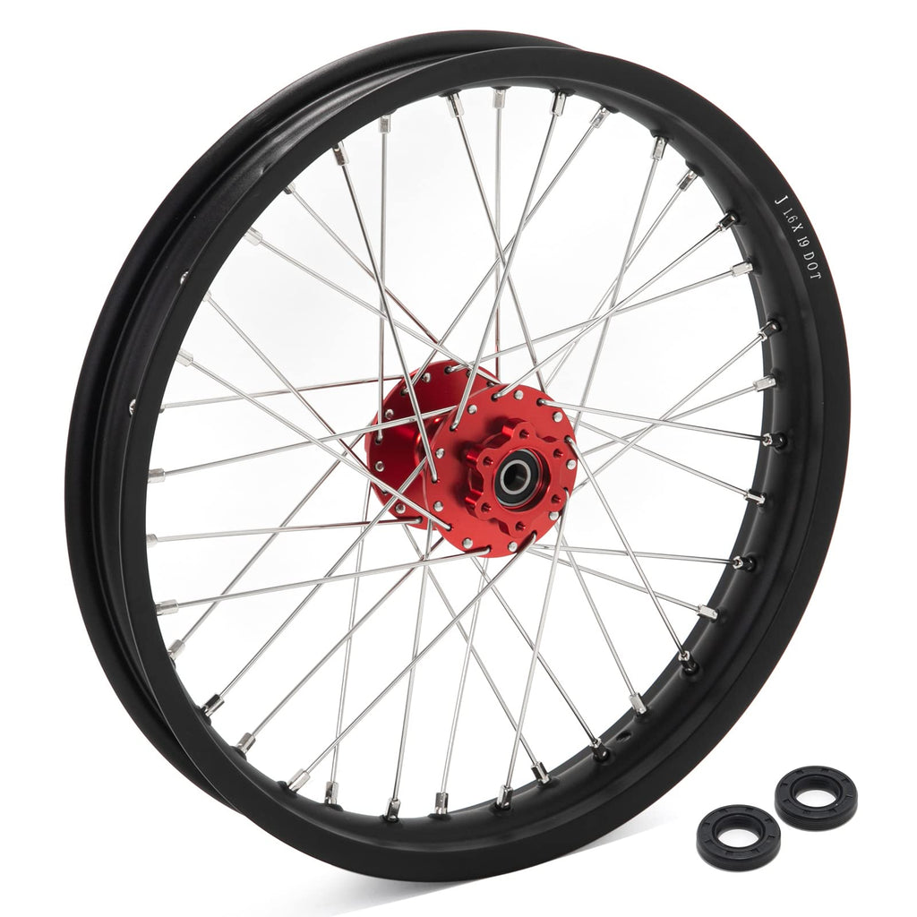 TOFR 17" Front Rear Spoke Wheels Rims Hubs Set for Surron Light Bee LBX Aluminum
