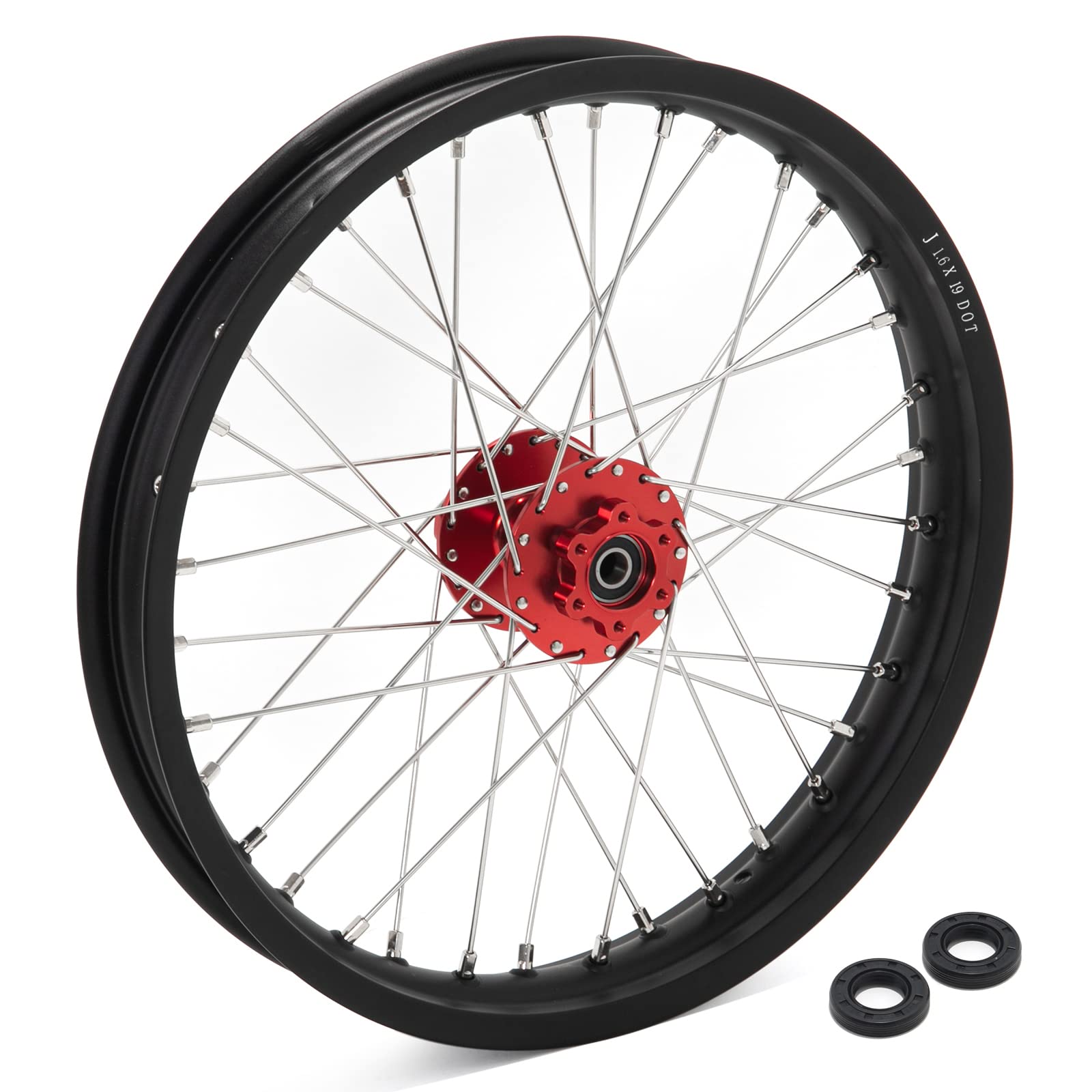 TOFR 17" Front Rear Spoke Wheels Rims Hubs Set for Surron Light Bee LBX Aluminum