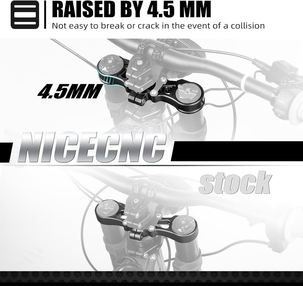 NICECNC Black Upper Triple Clamp Top Link Plate Bracket Compatible with Surron Light bee X/S See Fitment Off-Road Motorcycle Modified Upper Plates