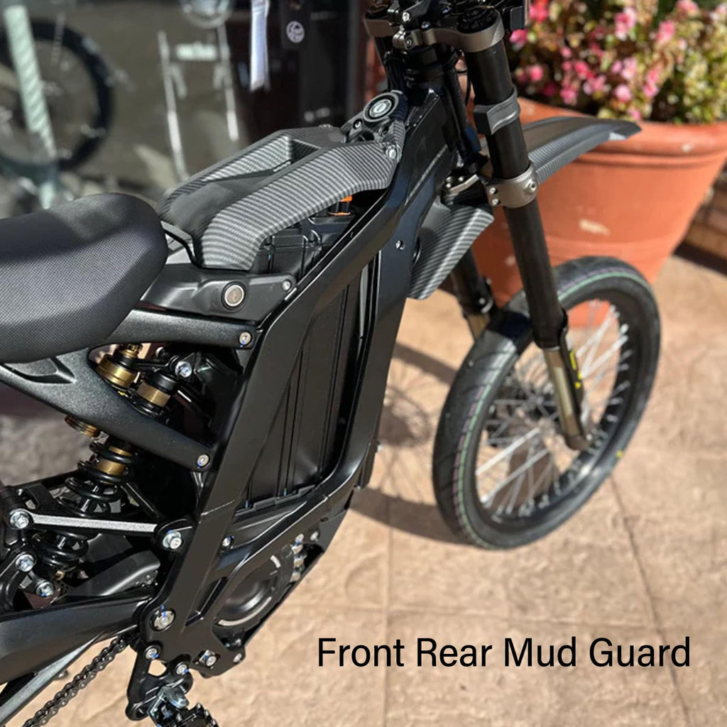 High Strength Black Front and Rear Mud Guard Shock Mudguard Cushion Flaps for SURRON Light Bee X S