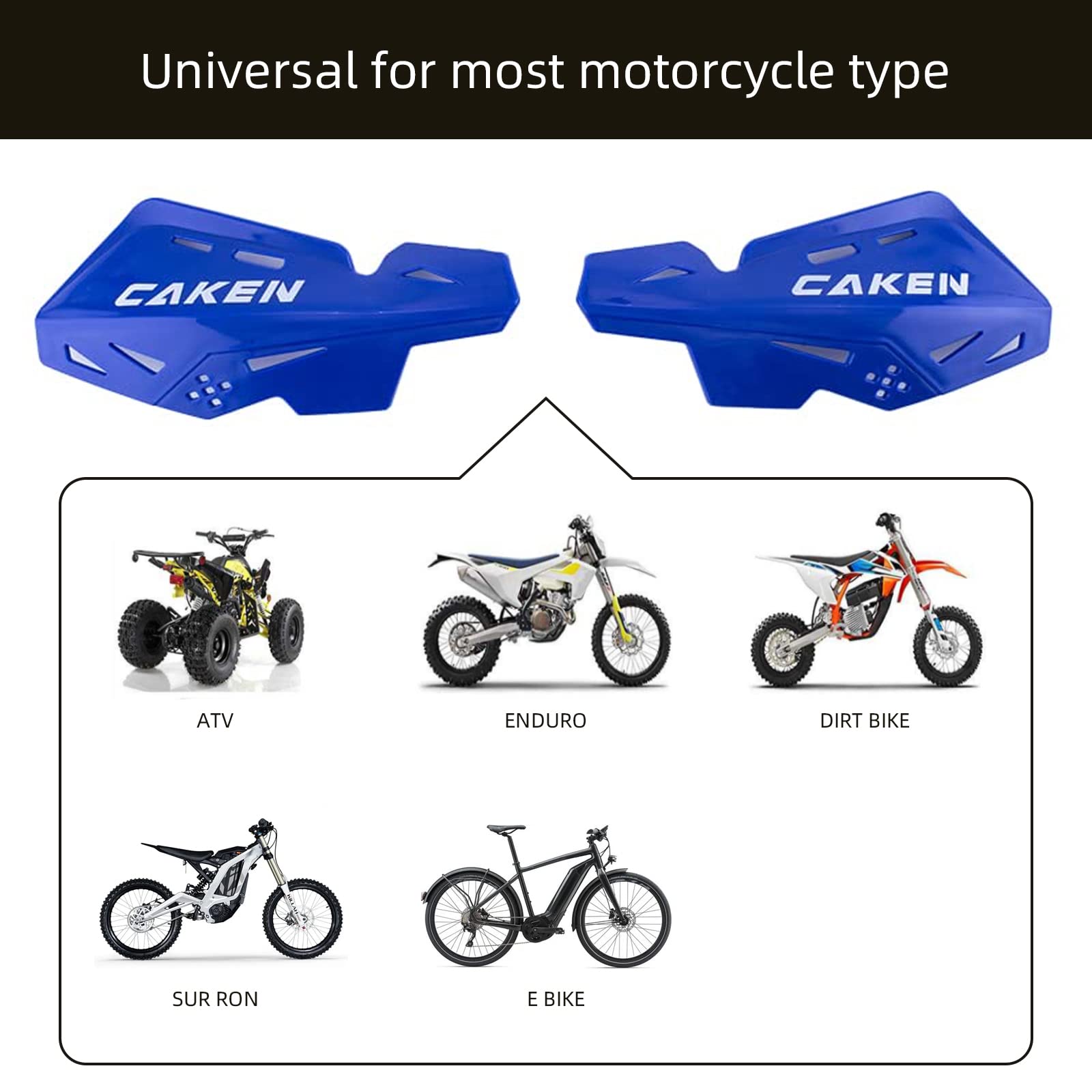 Universal 7/8" 22mm and 1 1/8" 28mm Handle Bar Hand Guards CNC Bracket for Dirt Bike Motocross ATV Scooter for CRF KLX KX LTR TRX SX SXF EXC XCW Grizzly Hawk 250 Bicycles-Red