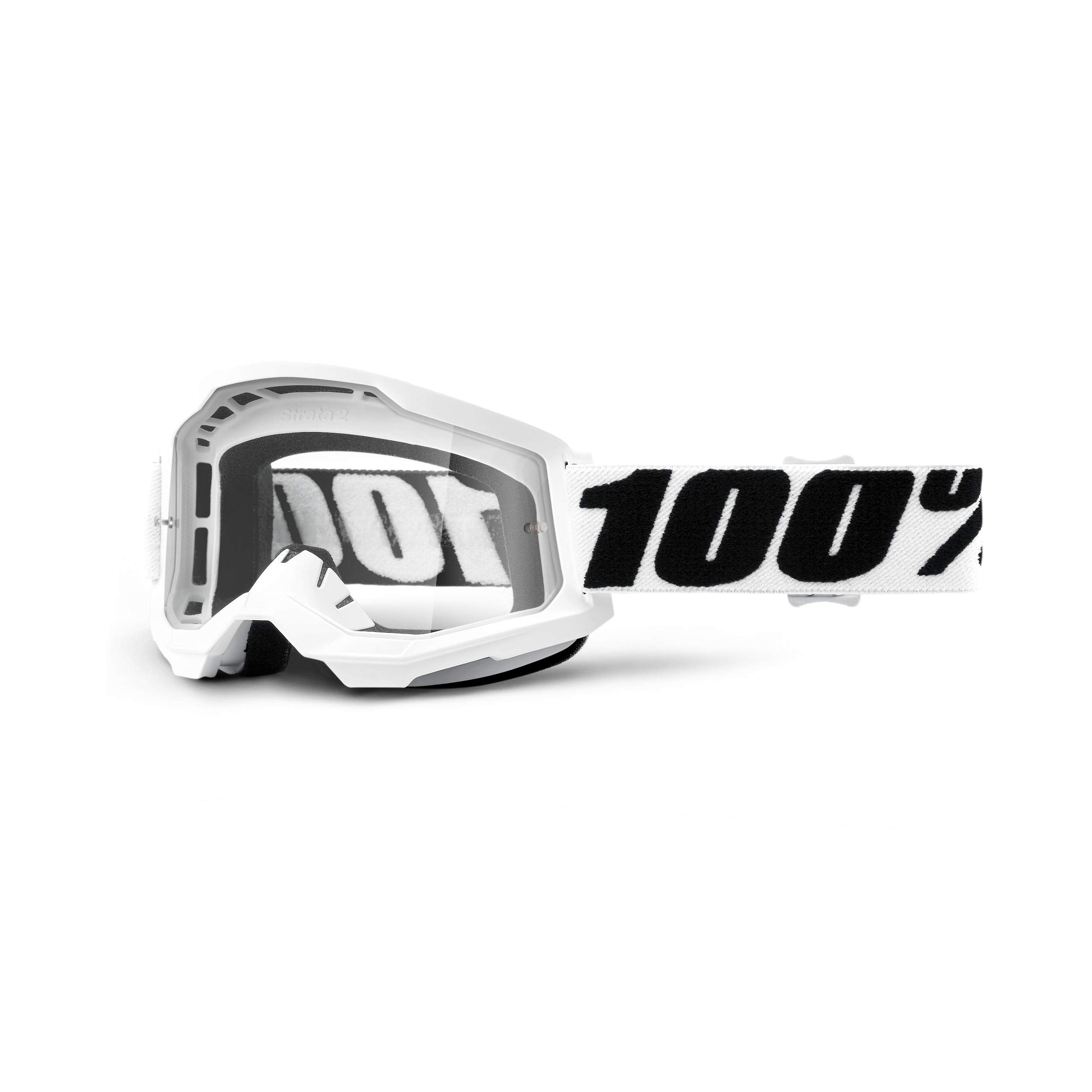 100% Strata 2 Sand Motocross & Mountain Bike Goggles - MX and MTB Racing Protective Eyewear