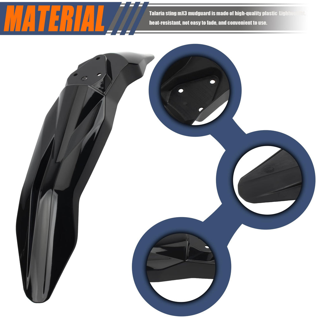 Short Rear Fender Protector,Talaria Rear Mudguard For MX3 MX4 Electric Dirt Bike EBike - Carbon Fiber