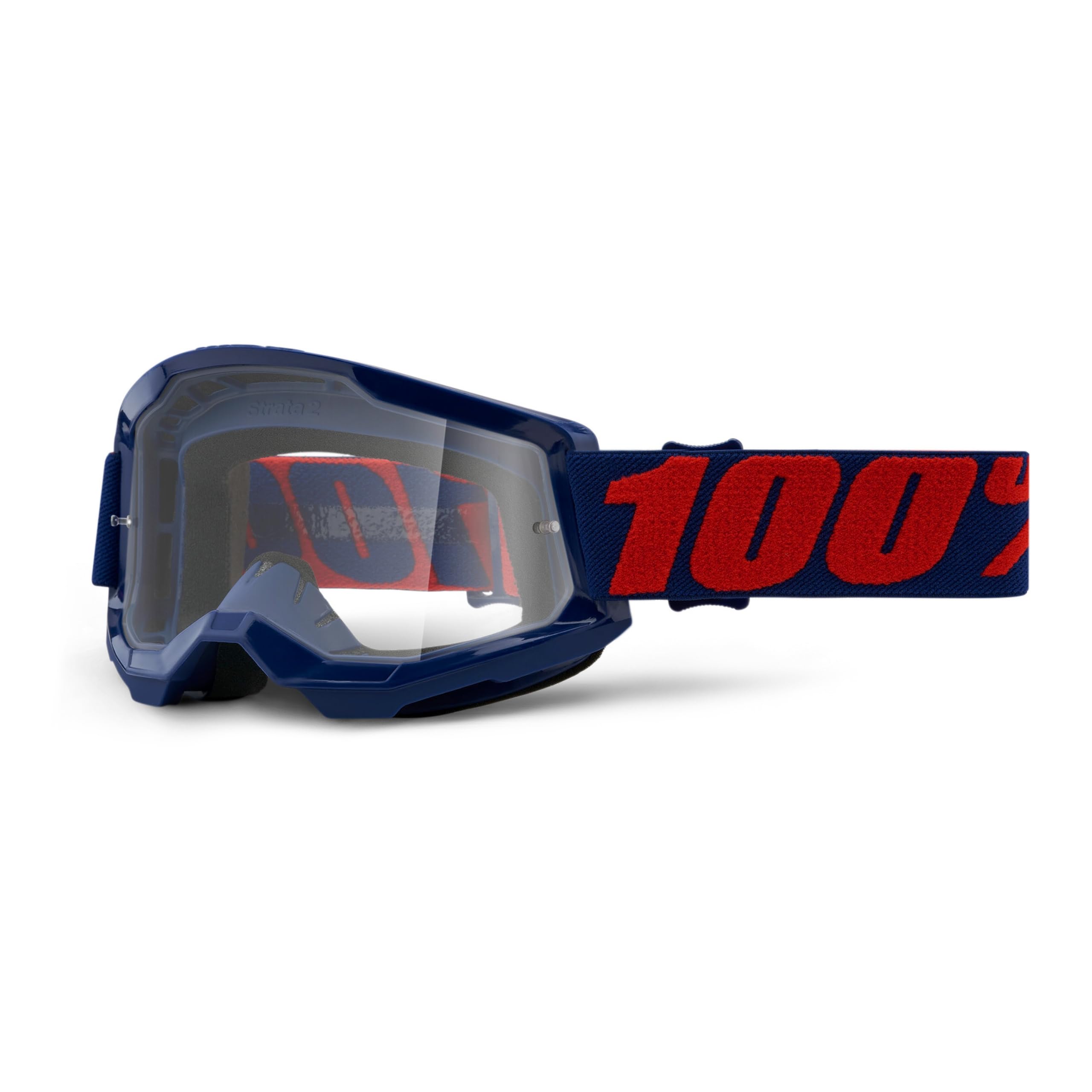 100% Strata 2 Sand Motocross & Mountain Bike Goggles - MX and MTB Racing Protective Eyewear