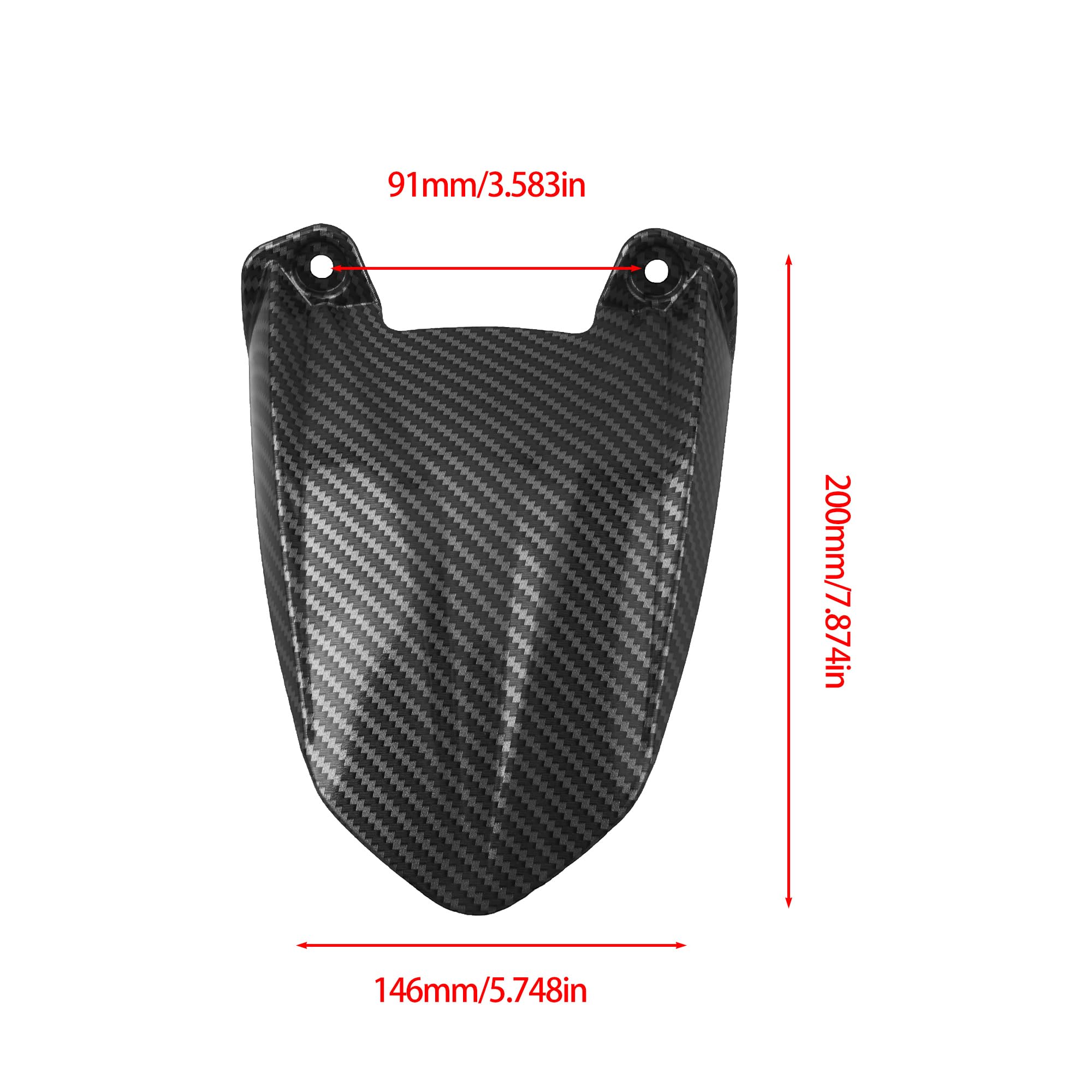 Short Rear Fender Protector,Talaria Rear Mudguard For MX3 MX4 Electric Dirt Bike EBike - Carbon Fiber