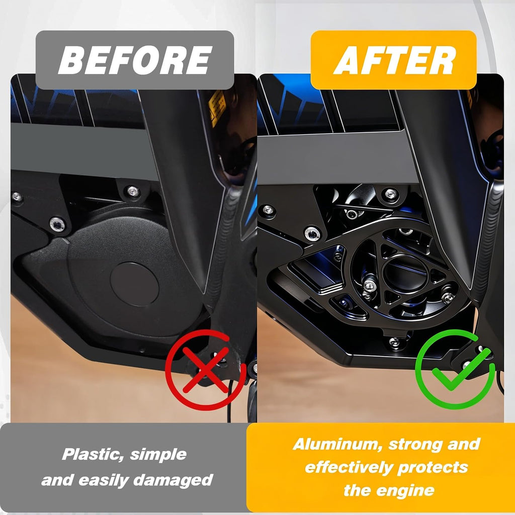 CHANGCHENG Engine Case Saver Talaria Engine Cover Aluminum for Talaria Sting MX3 MX4 MX5 Electric Dirt Bike Black