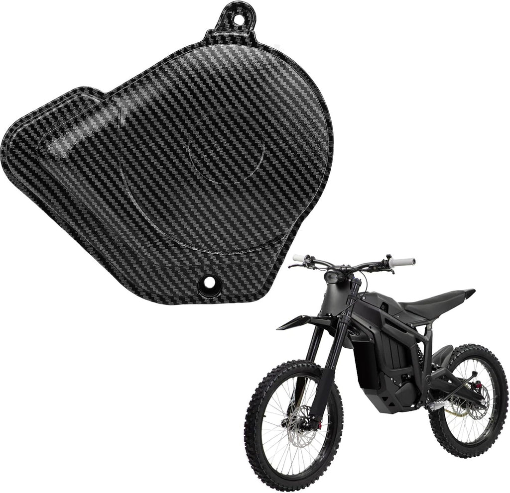 Acouto Motorcycle Engine Clutch Cover, ABS Carbon Fiber Style Engine Protective Cover, Heat Proof Impact Guard 3 in 1 for Talaria Sting X3 MX3 MX4 MX5 Trail Street Riders