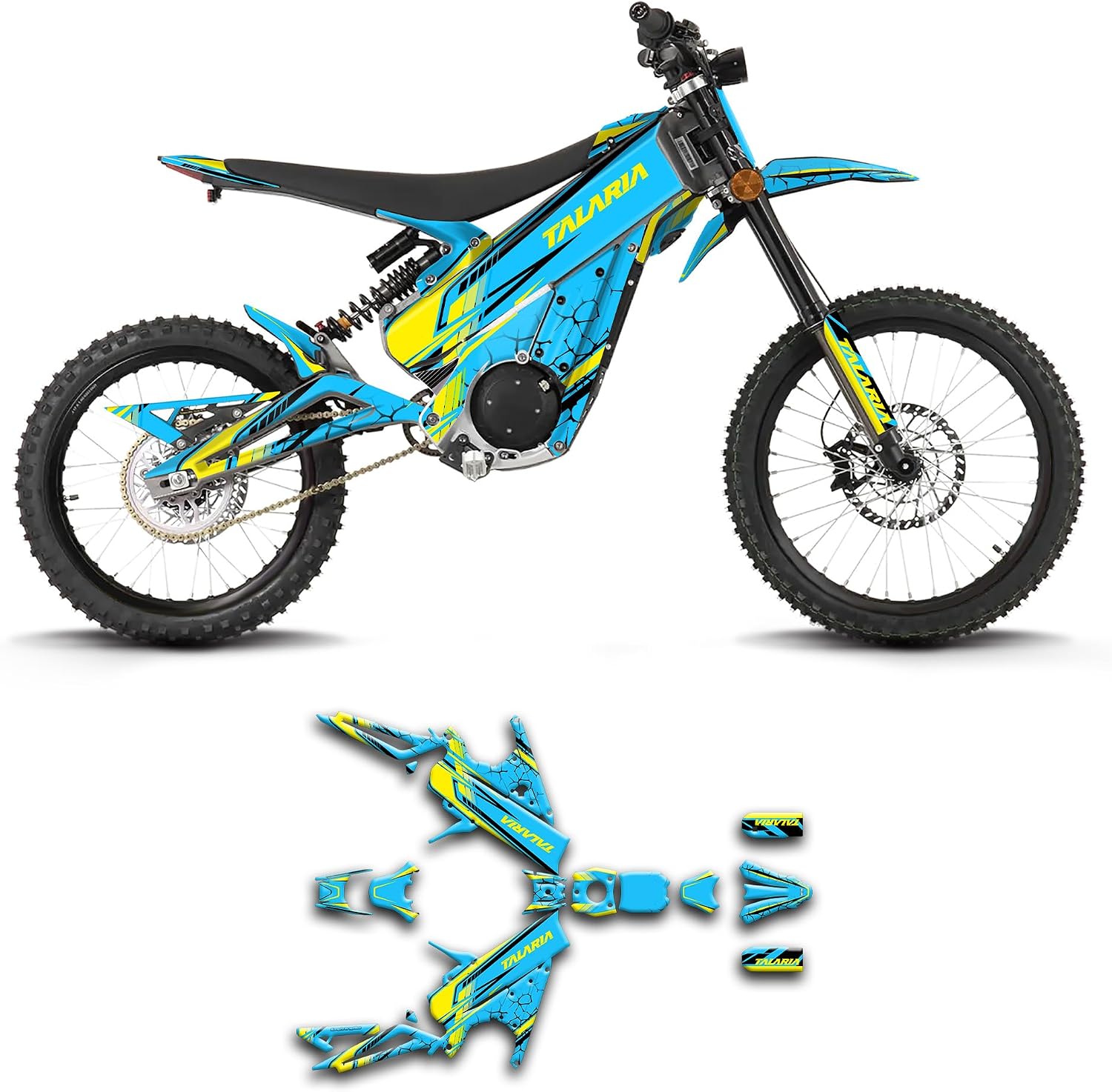 Personnalisée en Vinyle Graphique Kit Pour TALARIA X3 XXX (with Front Number Plate) Dirt Bike, TLX3MX523N037-KOR