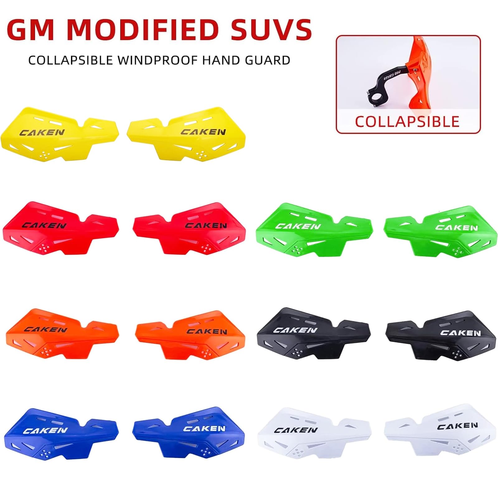 Universal 7/8" 22mm and 1 1/8" 28mm Handle Bar Hand Guards CNC Bracket for Dirt Bike Motocross ATV Scooter for CRF KLX KX LTR TRX SX SXF EXC XCW Grizzly Hawk 250 Bicycles-Red