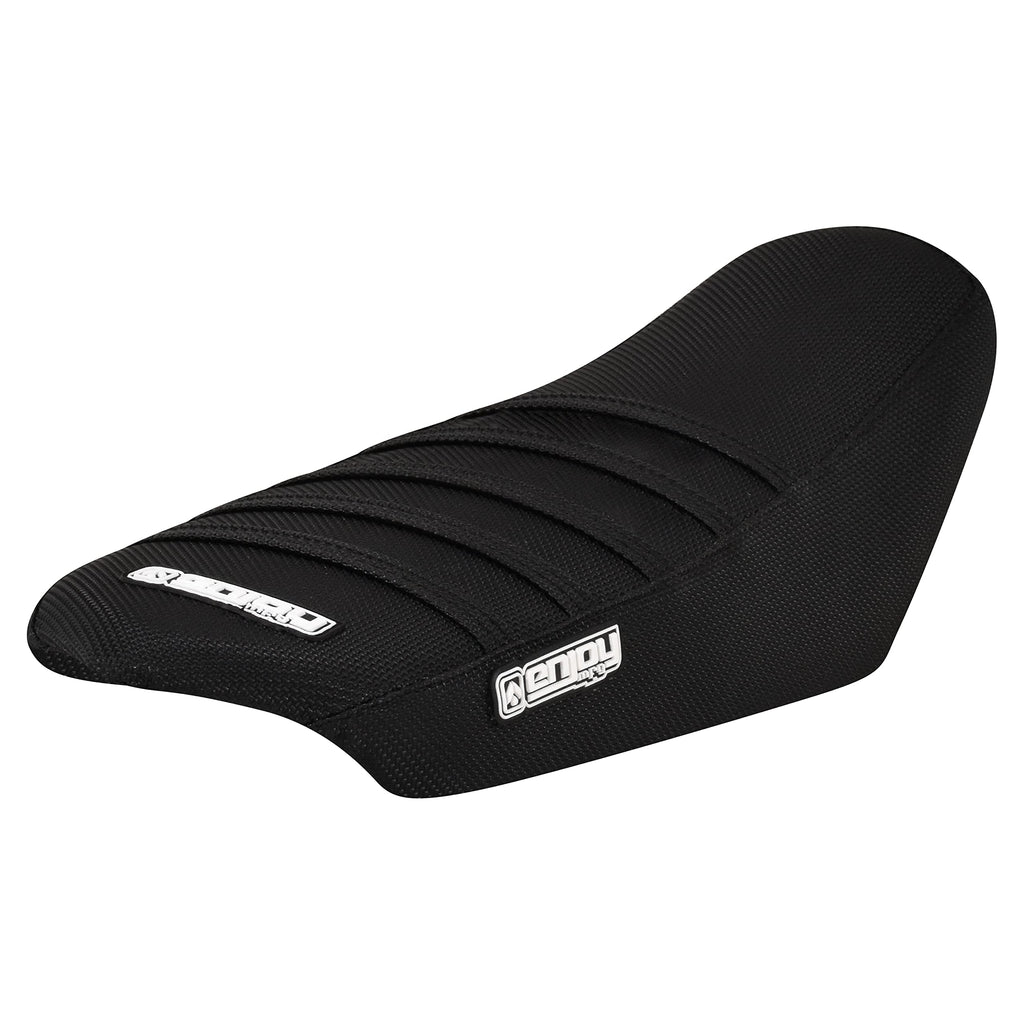 Enjoy Mfg Ribbed Seat Cover - Compatible with Talaria Sting Electric Motorcycle #362 (Black w/Light Blue Ribs)