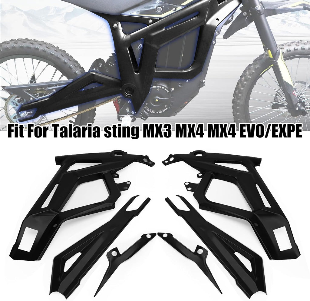Body Frame Protective Cover for Talaria Sting MX3 MX4 MX4 MX5 EVO/EXPE Protective Case,Body Frame Protector Guard Sticker, E-Bike Accessoires for Talaria(Shiny Black)