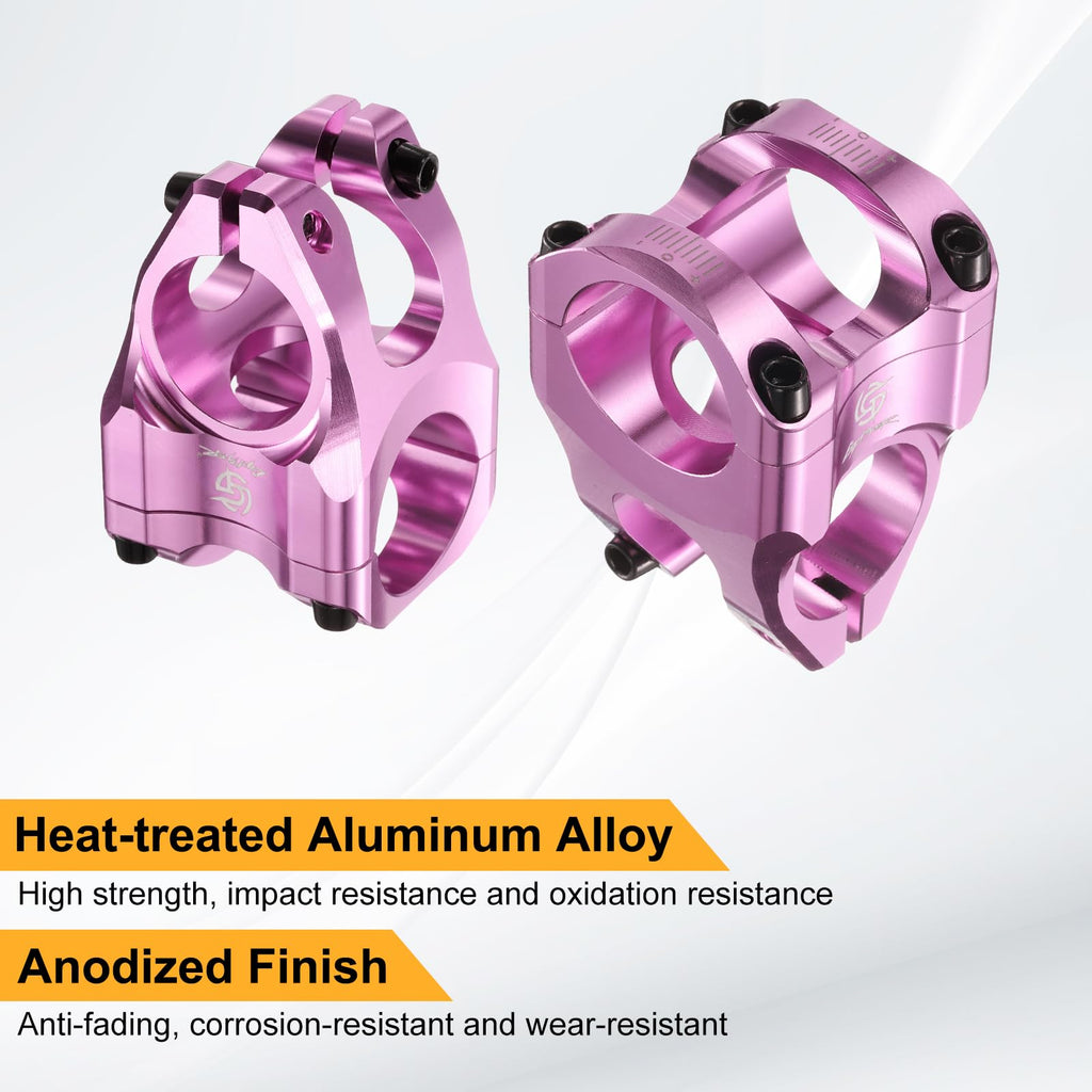 HARFINGTON Bike Stem Aluminum Alloy Bicycle Handlebar Stem with Hex Wrench for Mountain Road Bike Cycling