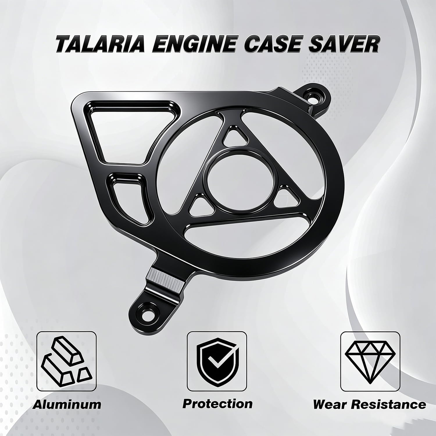 CHANGCHENG Engine Case Saver Talaria Engine Cover Aluminum for Talaria Sting MX3 MX4 MX5 Electric Dirt Bike Black