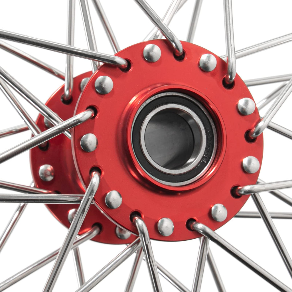TOFR 17" Front Rear Spoke Wheels Rims Hubs Set for Surron Light Bee LBX Aluminum