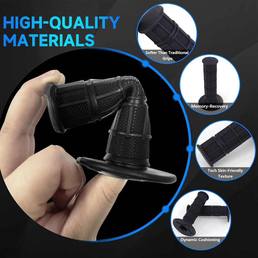 Sur Ron Handlebar Grips, 7/8" Rubber Handle Grips Universal for Surron LBX Talaria Sting R MX3/R MX4 Talaria X3 XXX E-Ride Pro SS/S Electric Dirt Bike
