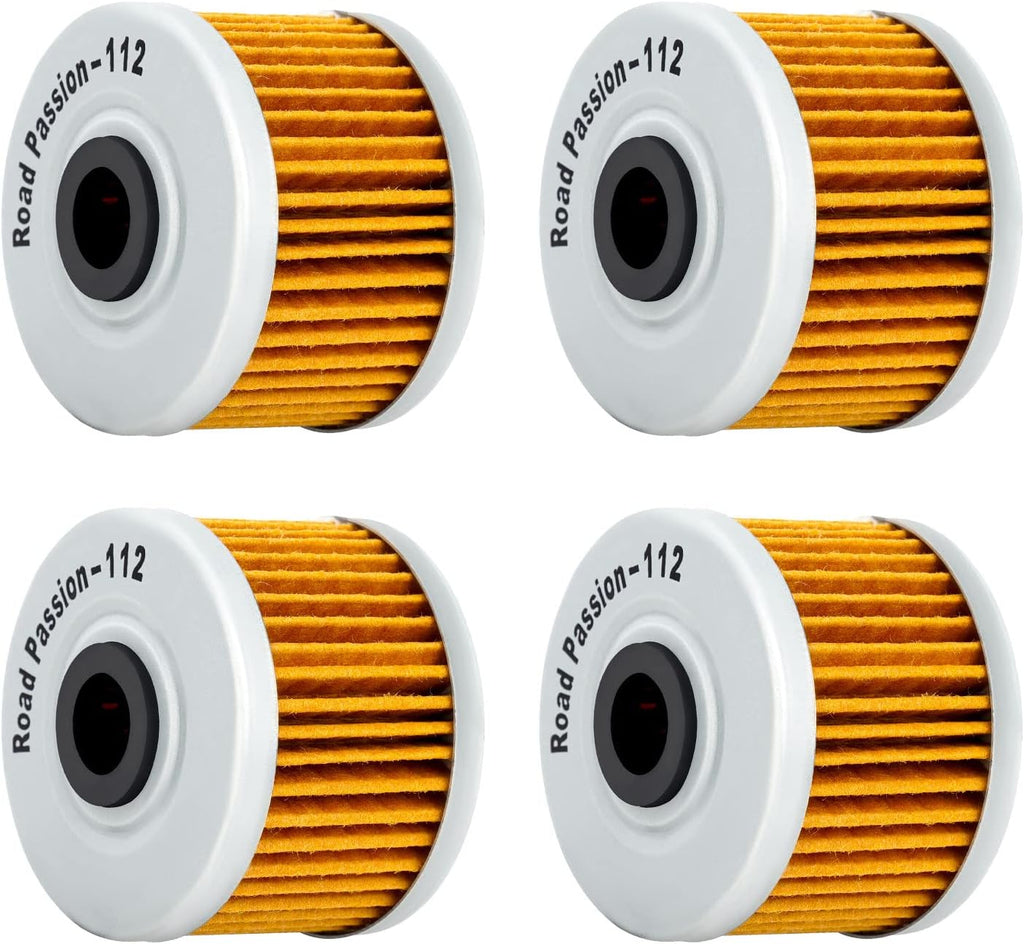 Road Passion Oil Filter for KSR110 2002-2011 KLX110 2002-2016 KLX140 2008-2016 KLX250 1990 1991 1992 KLX250R 1991-1997(pack of 4)