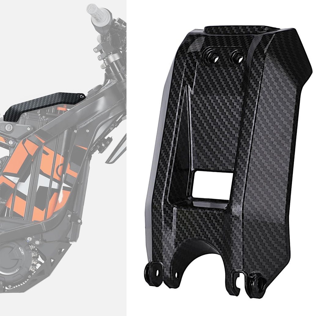 Battery Cover for Surron LBX, Electric Dirt Bike Battery Cover Lid Warp for Sur Ron Light Bee X/S Imitation Carbon Fiber,PP Material