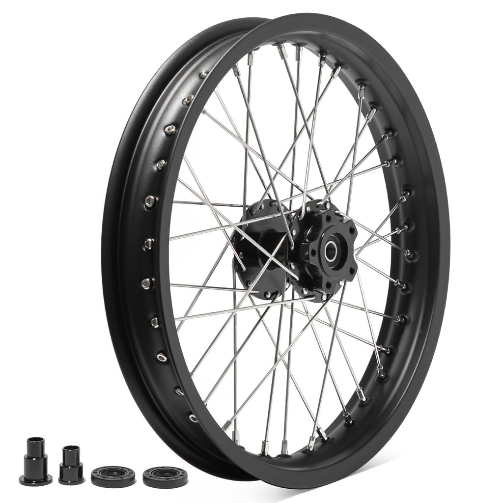 TOFR 17" Front Rear Spoke Wheels Rims Hubs Set for Surron Light Bee LBX Aluminum