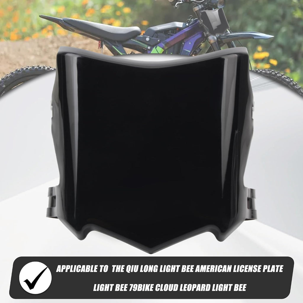 Electric Bike Number Plate Front License Compatible with Surron Light Bee Talaria Sting MX3 MX4 MX5