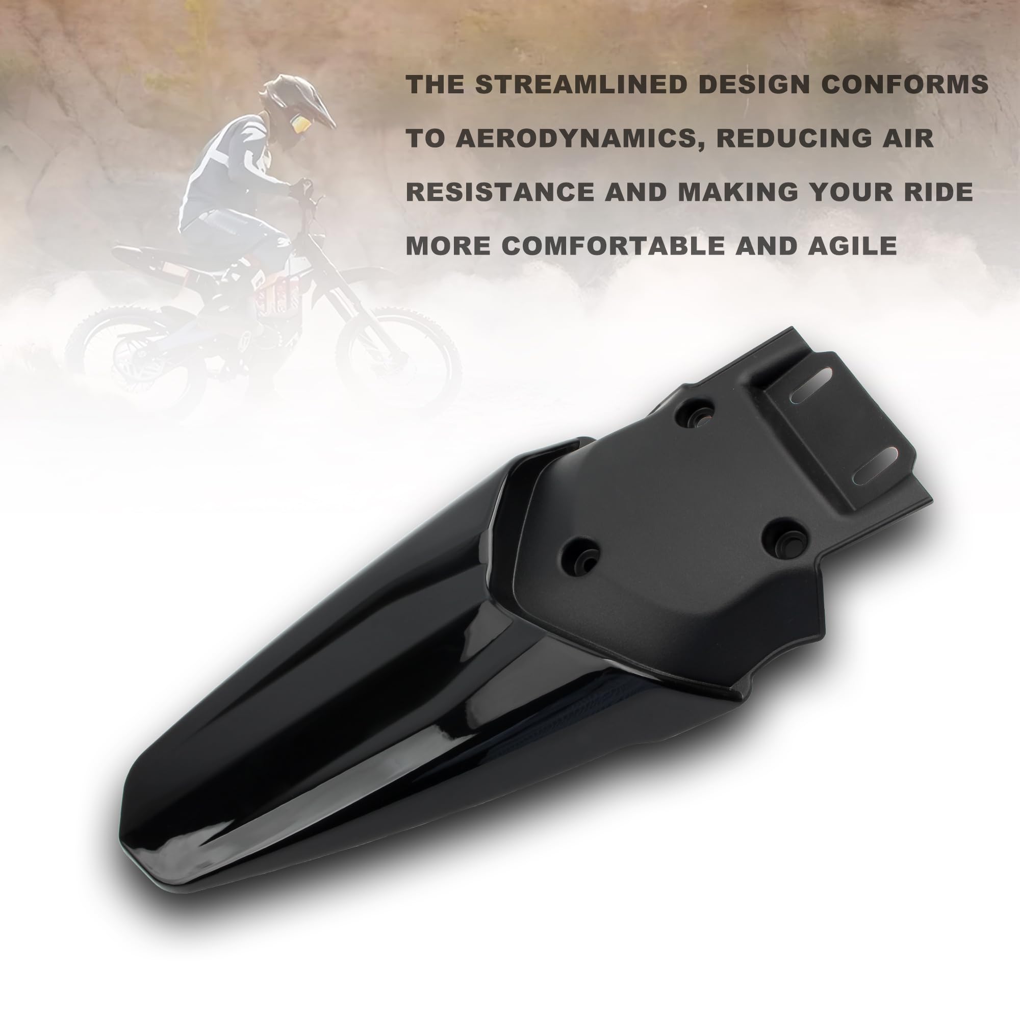 Short Rear Fender Protector,Talaria Rear Mudguard For MX3 MX4 Electric Dirt Bike EBike - Carbon Fiber