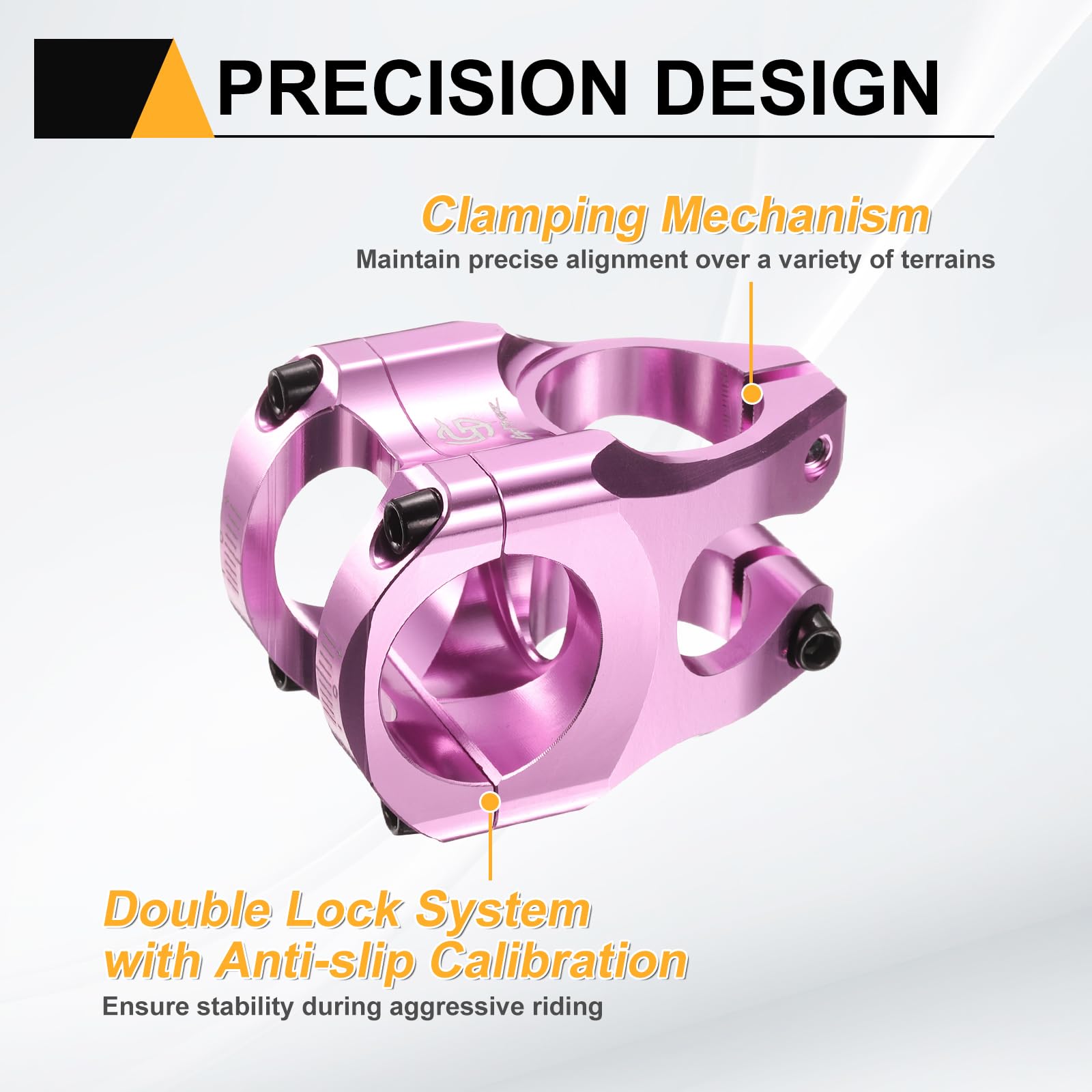 HARFINGTON Bike Stem Aluminum Alloy Bicycle Handlebar Stem with Hex Wrench for Mountain Road Bike Cycling