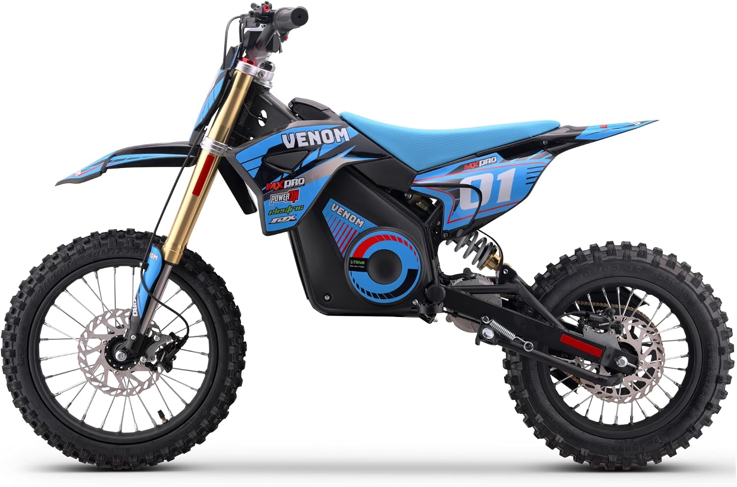 Venom 1600W Electric Dirt Bike | 48V Lithium Battery | Fully Automatic | Off-Road Ride for Teens & Adults | Venom Motorsports Canada