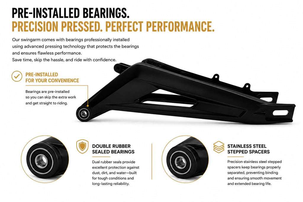 Rear Swingarm Compatible with Light Bee Frame Aluminum Alloy Replacement Frame Compatible with Surron Light Bee frame high strength aluminum alloy lbx rear swingarm lightbee x (Rear Swingarm)