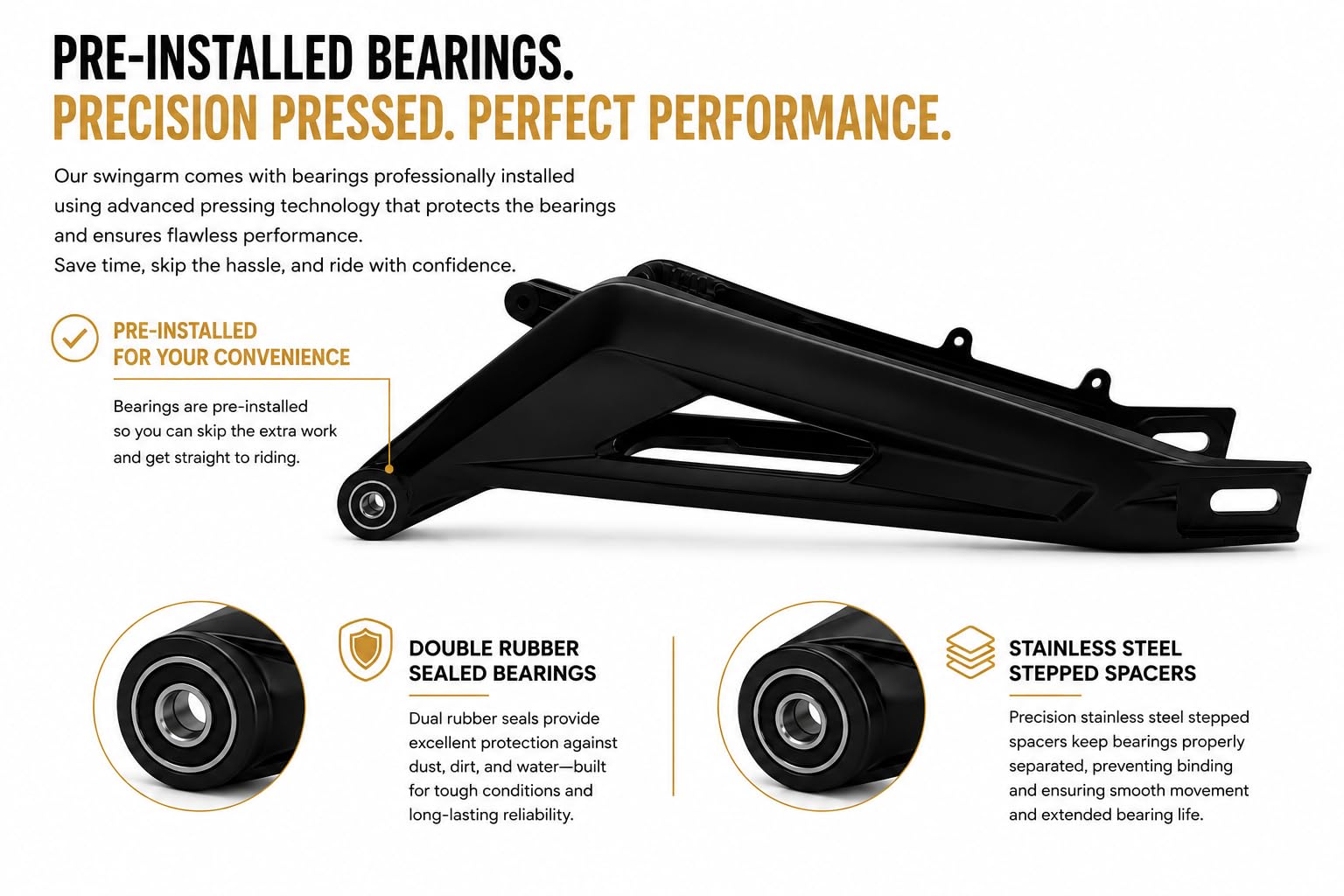 Rear Swingarm Compatible with Light Bee Frame Aluminum Alloy Replacement Frame Compatible with Surron Light Bee frame high strength aluminum alloy lbx rear swingarm lightbee x (Rear Swingarm)