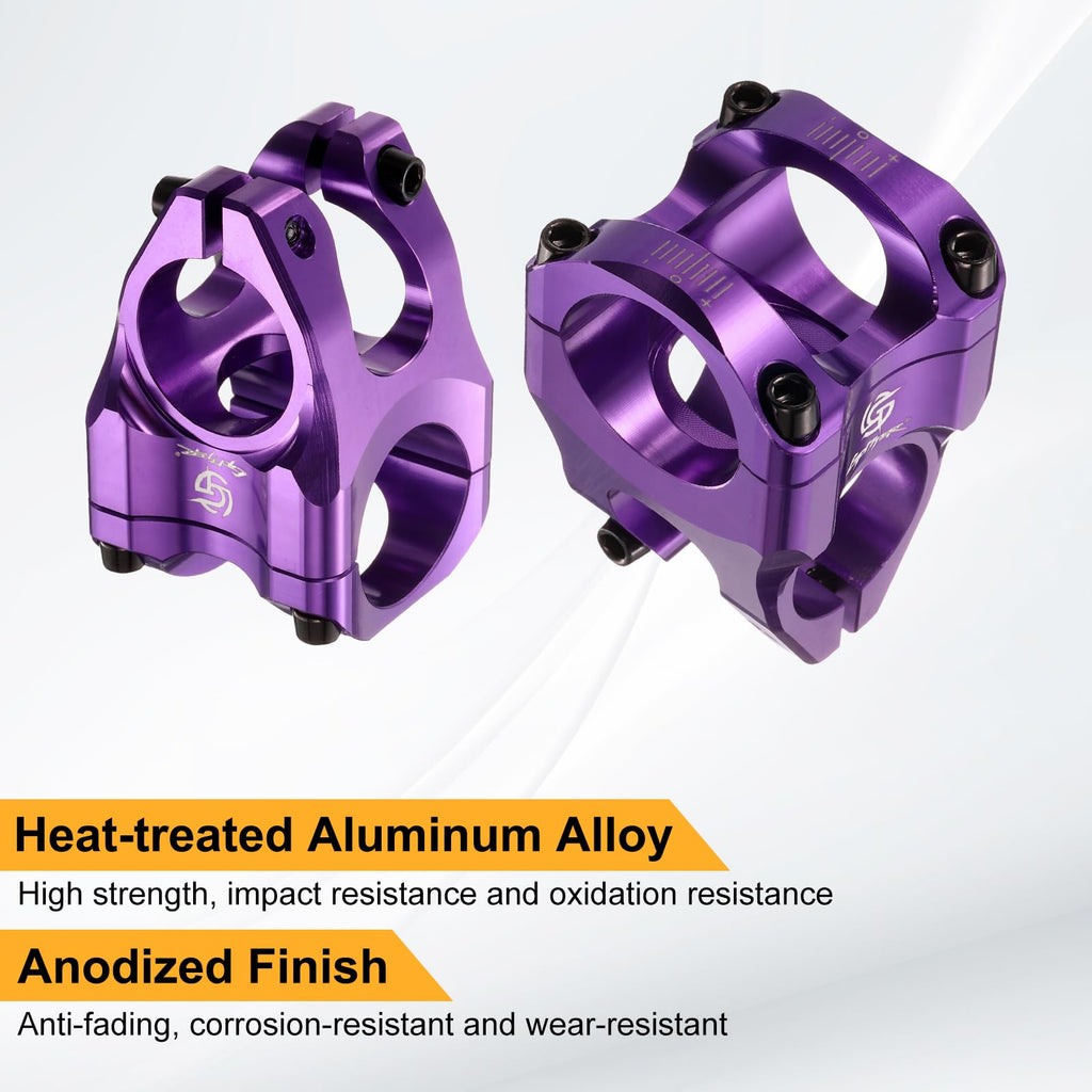 HARFINGTON Bike Stem Aluminum Alloy Bicycle Handlebar Stem with Hex Wrench for Mountain Road Bike Cycling