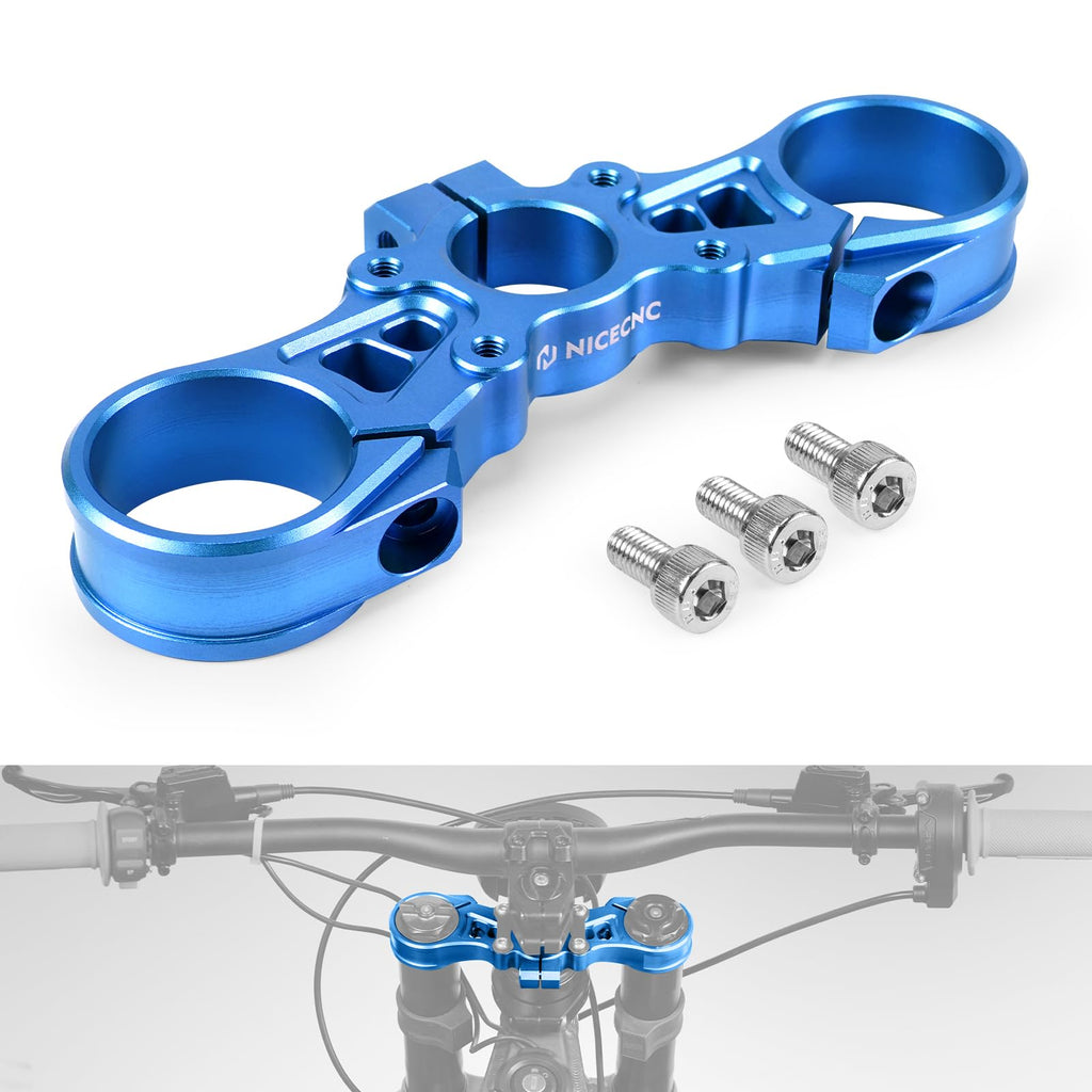 NICECNC Black Upper Triple Clamp Top Link Plate Bracket Compatible with Surron Light bee X/S See Fitment Off-Road Motorcycle Modified Upper Plates
