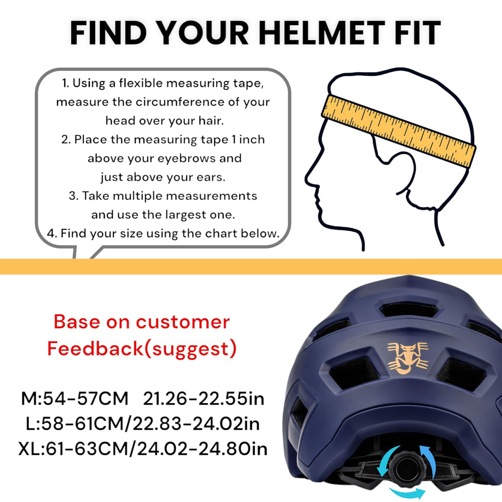 Bike Helmet,Mountain Bike Helmet Helmets for Men Women Adults Youth