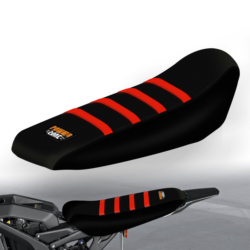 Gripper Dirt Bike Seat Cover for Sur Ron Light Bee X/S, Motorcycle Electric Bike Seat Covers (Black-White)