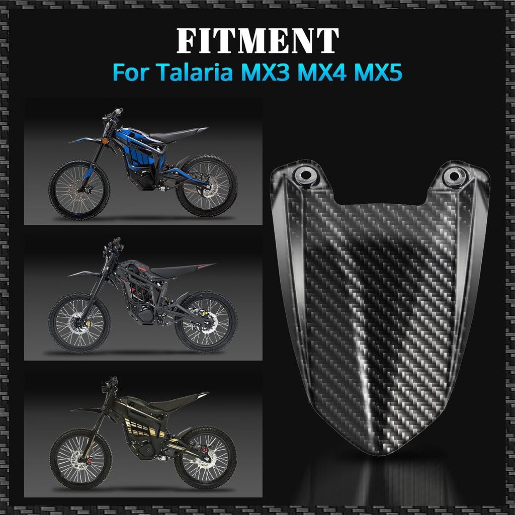 CHANGCHENG Rear Fender Mudguard Talaria Sting MX3/MX4/MX5 | Motorcycle Carbon Fiber Pattern Fender Protector for Talaria Sting MX3/MX4/MX5 Electric Dirt Bike