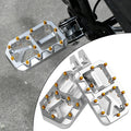Dirt Bike Foot Pegs for Ebike Surron Light Bee X S, Color Prickly Peg,Motorcycle Aluminum Alloy Pedal for Segway X160 X260/Talaria X3 X4/E Ride PRO SS,Black Body with Dazzling Spikes