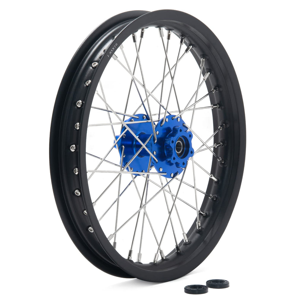 TOFR 17" Front Rear Spoke Wheels Rims Hubs Set for Surron Light Bee LBX Aluminum