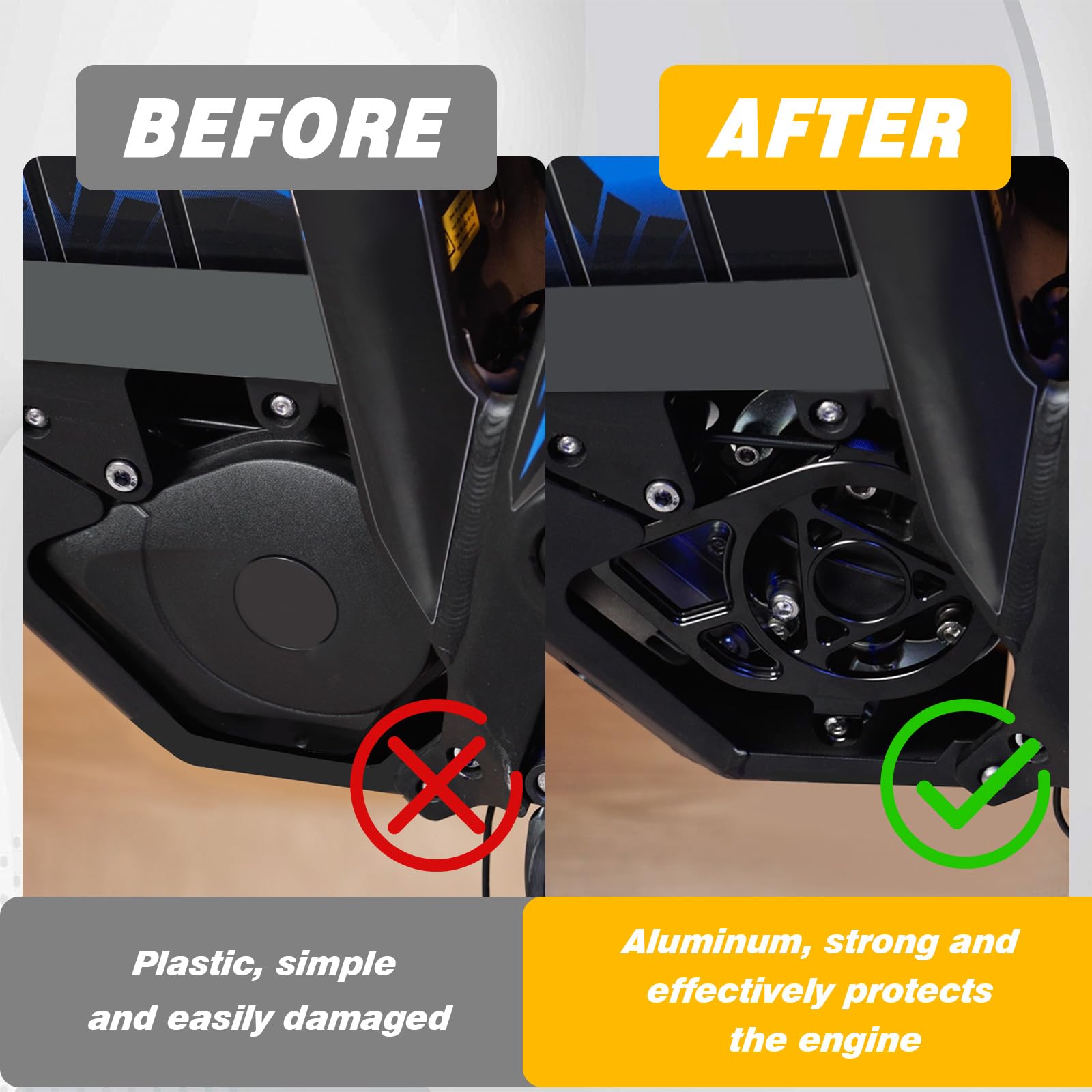 CHANGCHENG Engine Case Saver Talaria Engine Cover Aluminum for Talaria Sting MX3 MX4 MX5 Electric Dirt Bike Black
