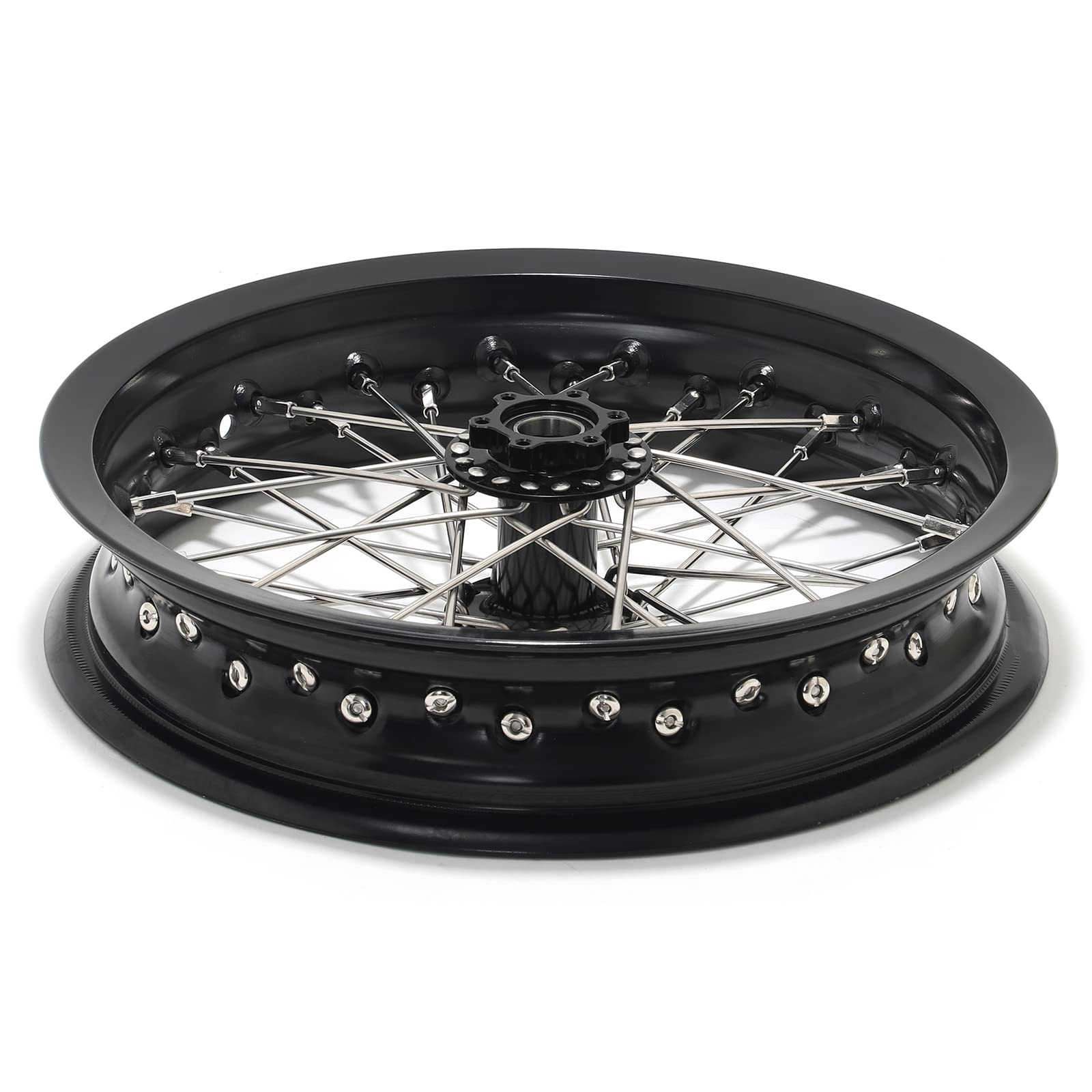 TOFR 17" Front Rear Spoke Wheels Rims Hubs Set for Surron Light Bee LBX Aluminum