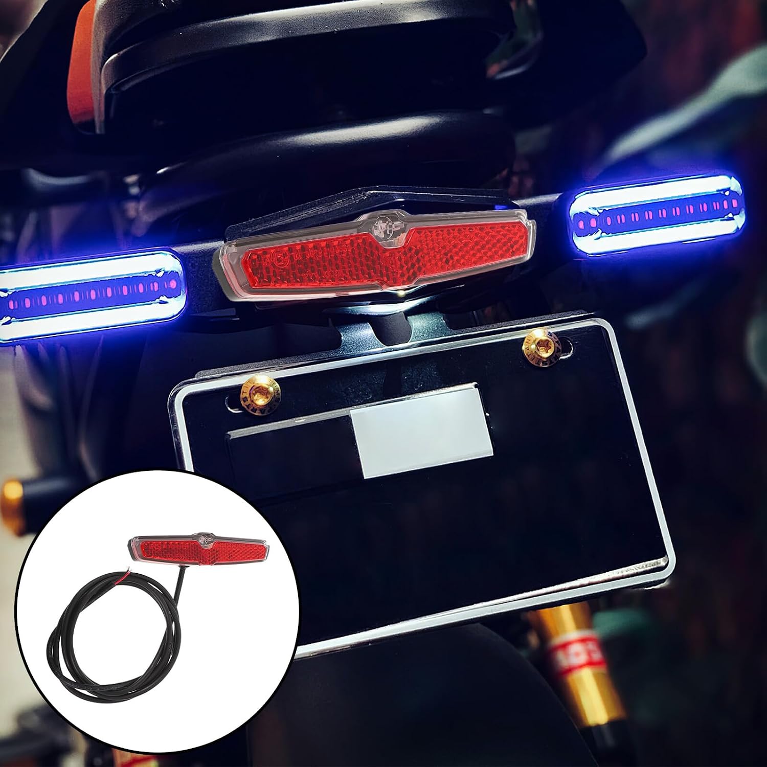 NUOBESTY Waterproof LED Rear Tail Brake Light for Talaria Mx5 Atv Offroad Motorcycle Rear Tail Light