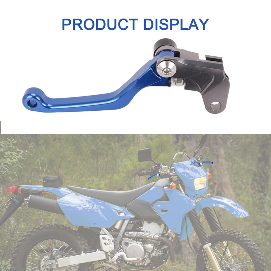 Brake Clutch Levers for KLX 110 KLX110 2002-2025 KLX110L 2010-2025 Dirt Pit Bike Adjustable CNC Lever Pivot Set Secure Vibrant Anodized Green